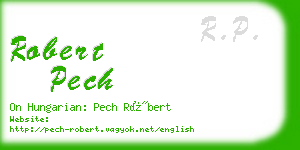 robert pech business card